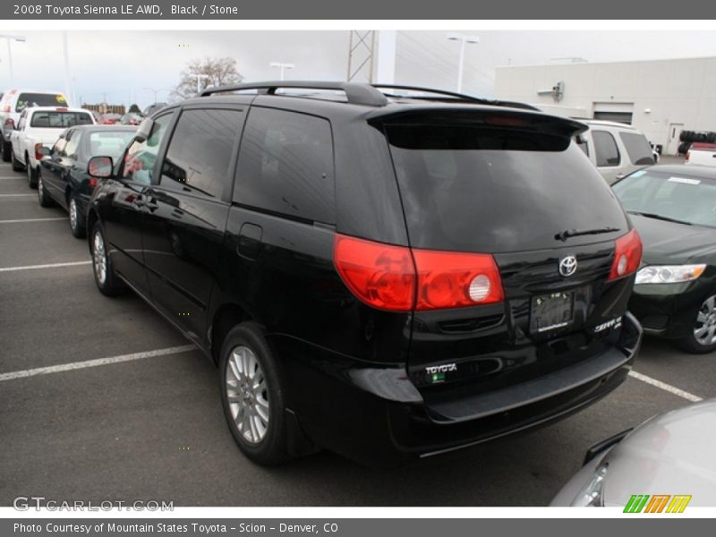 Black / Stone 2008 Toyota Sienna LE AWD