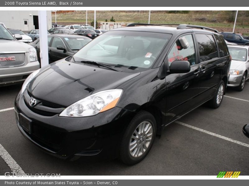 Black / Stone 2008 Toyota Sienna LE AWD