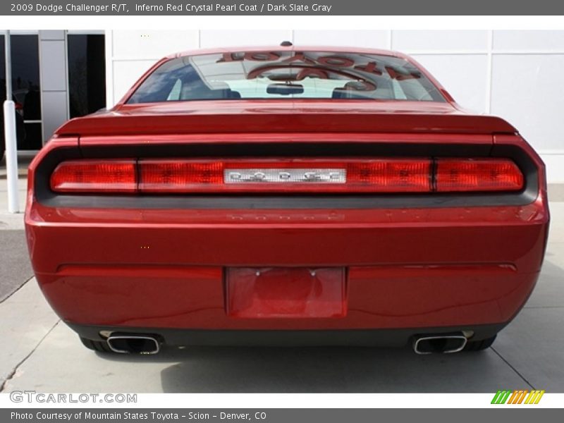 Inferno Red Crystal Pearl Coat / Dark Slate Gray 2009 Dodge Challenger R/T