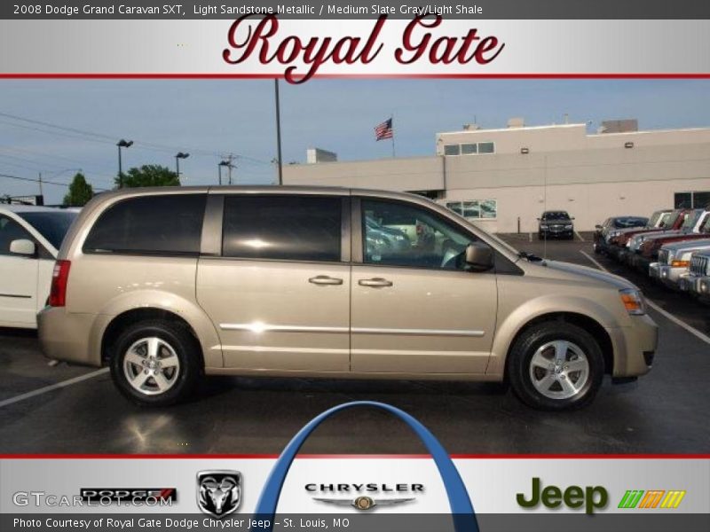 Light Sandstone Metallic / Medium Slate Gray/Light Shale 2008 Dodge Grand Caravan SXT