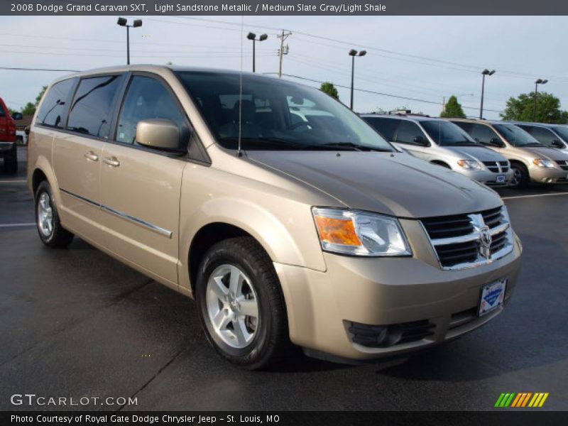 Light Sandstone Metallic / Medium Slate Gray/Light Shale 2008 Dodge Grand Caravan SXT