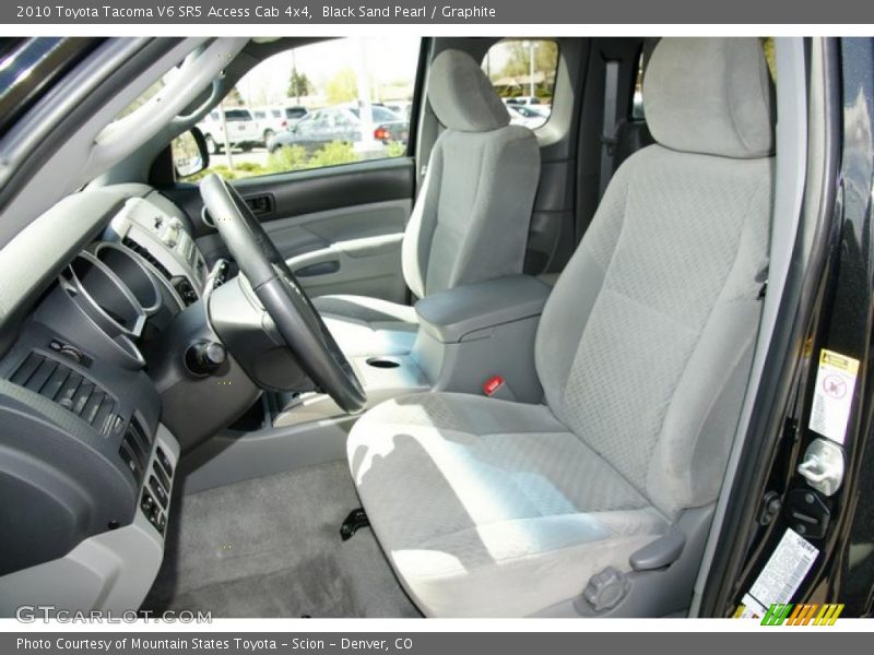 Black Sand Pearl / Graphite 2010 Toyota Tacoma V6 SR5 Access Cab 4x4
