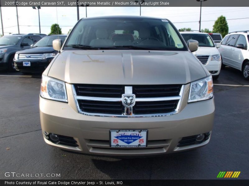 Light Sandstone Metallic / Medium Slate Gray/Light Shale 2008 Dodge Grand Caravan SXT