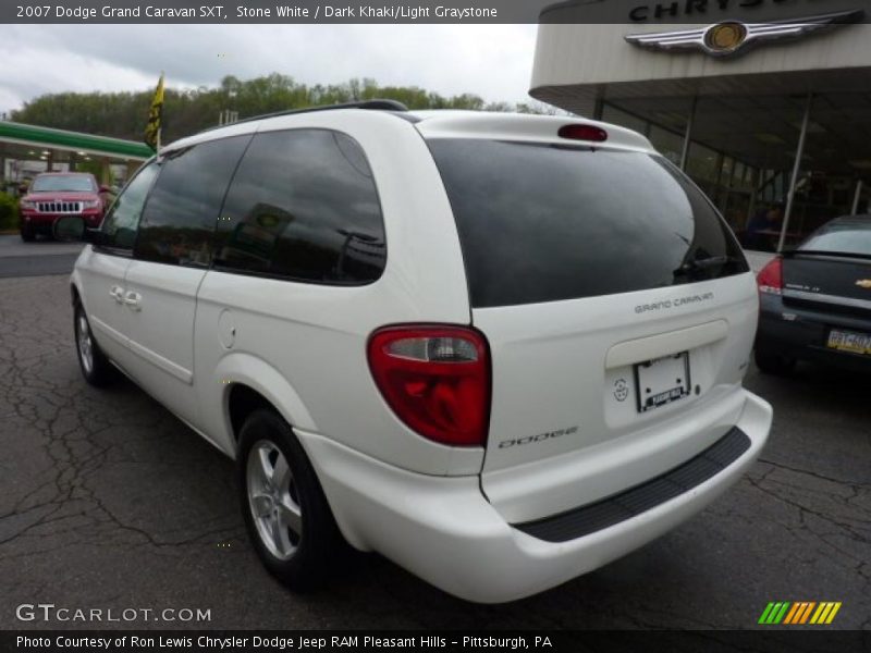 Stone White / Dark Khaki/Light Graystone 2007 Dodge Grand Caravan SXT