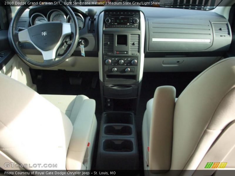 Light Sandstone Metallic / Medium Slate Gray/Light Shale 2008 Dodge Grand Caravan SXT