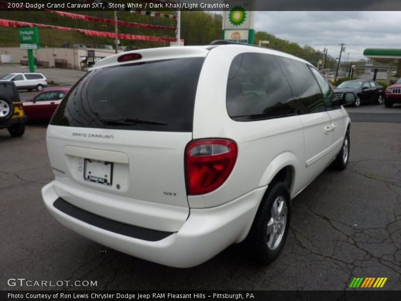 Stone White / Dark Khaki/Light Graystone 2007 Dodge Grand Caravan SXT
