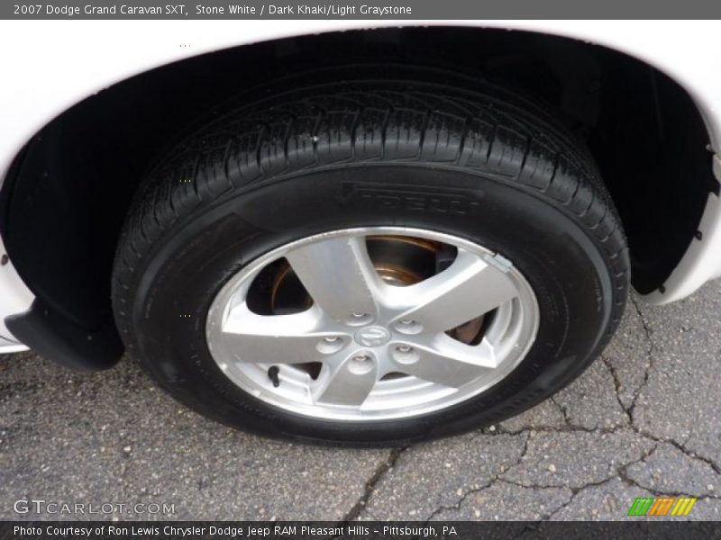 Stone White / Dark Khaki/Light Graystone 2007 Dodge Grand Caravan SXT