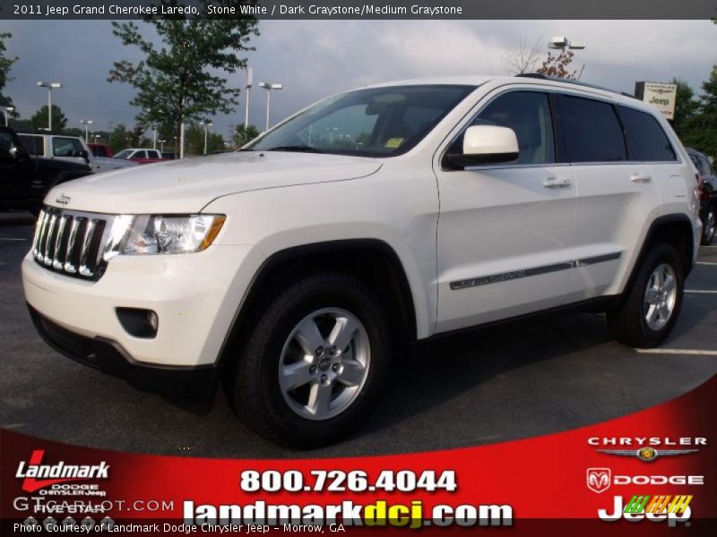 Stone White / Dark Graystone/Medium Graystone 2011 Jeep Grand Cherokee Laredo
