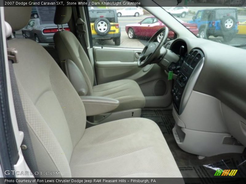 Stone White / Dark Khaki/Light Graystone 2007 Dodge Grand Caravan SXT