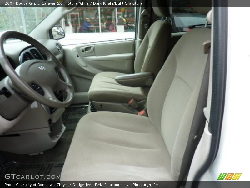 Stone White / Dark Khaki/Light Graystone 2007 Dodge Grand Caravan SXT