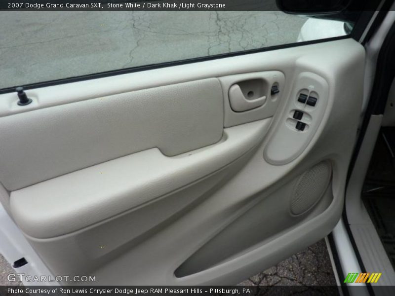 Stone White / Dark Khaki/Light Graystone 2007 Dodge Grand Caravan SXT