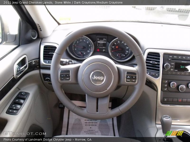 Stone White / Dark Graystone/Medium Graystone 2011 Jeep Grand Cherokee Laredo