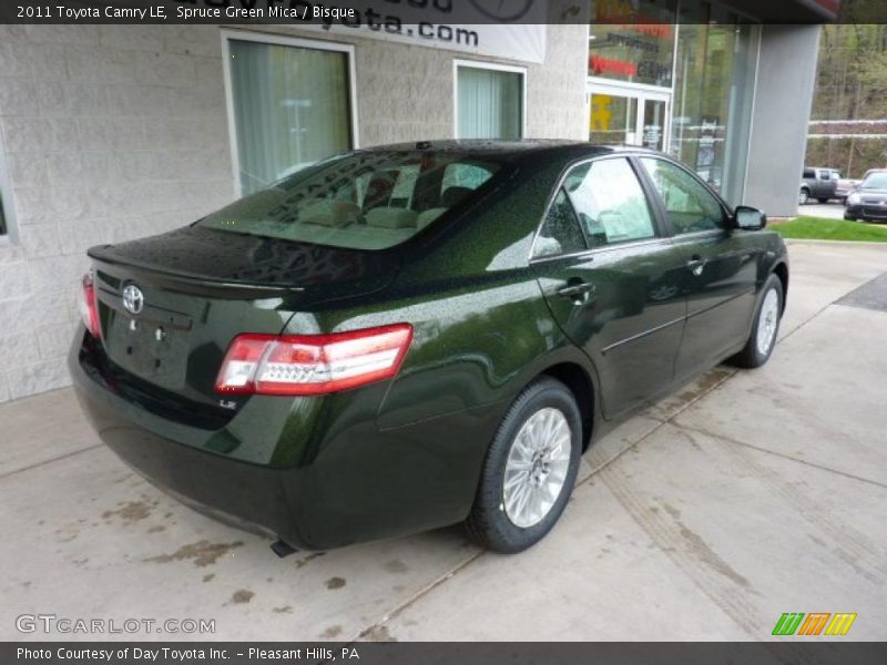 Spruce Green Mica / Bisque 2011 Toyota Camry LE
