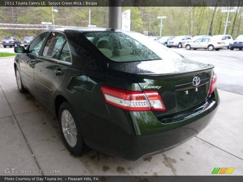Spruce Green Mica / Bisque 2011 Toyota Camry LE