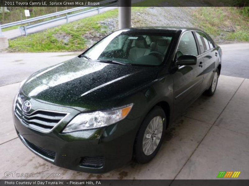 Spruce Green Mica / Bisque 2011 Toyota Camry LE