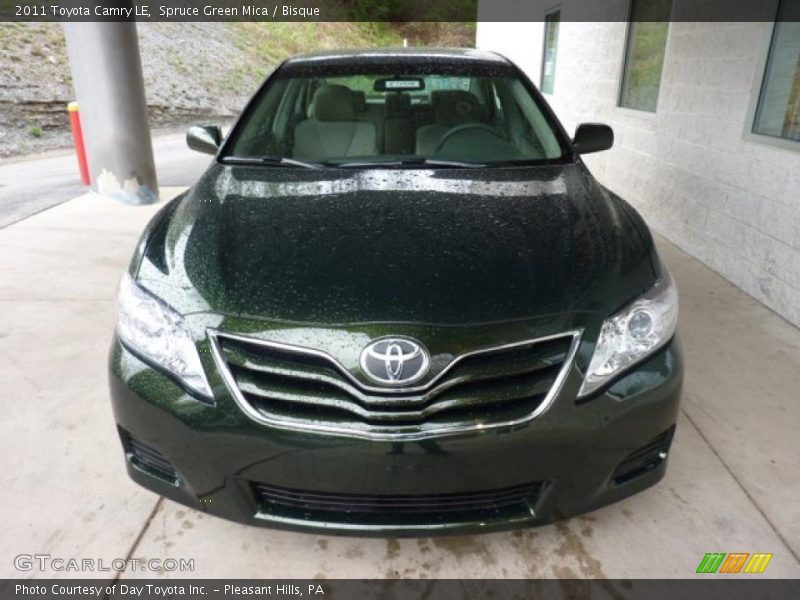 Spruce Green Mica / Bisque 2011 Toyota Camry LE
