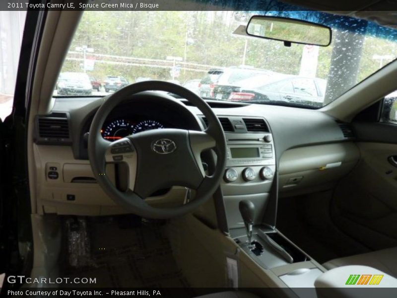 Spruce Green Mica / Bisque 2011 Toyota Camry LE