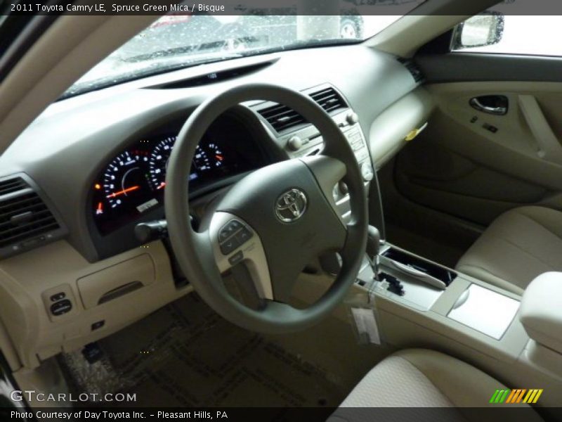 Spruce Green Mica / Bisque 2011 Toyota Camry LE