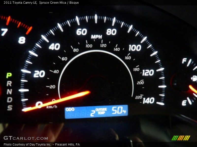 Spruce Green Mica / Bisque 2011 Toyota Camry LE