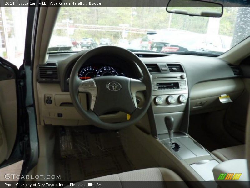 Aloe Green Metallic / Bisque 2011 Toyota Camry LE