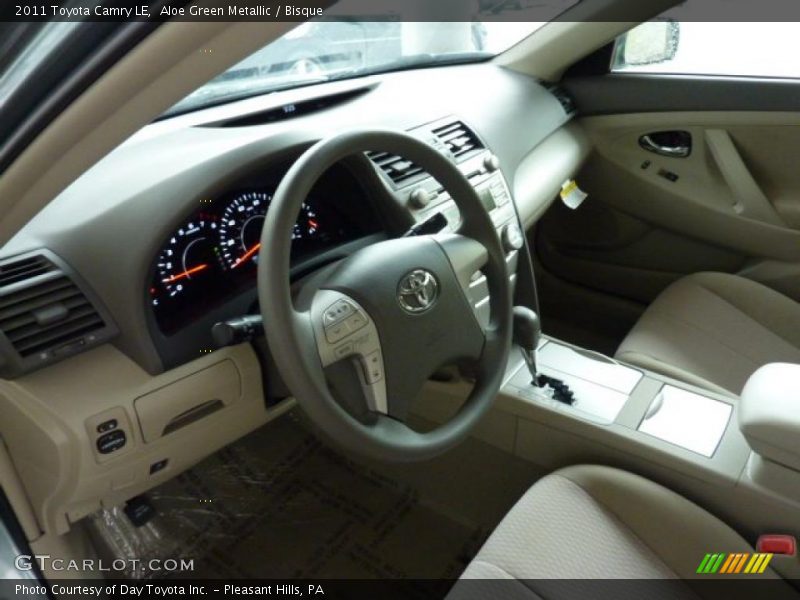 Aloe Green Metallic / Bisque 2011 Toyota Camry LE