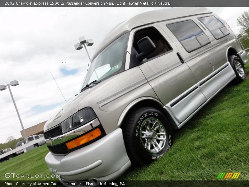 Light Pewter Metallic / Neutral 2003 Chevrolet Express 1500 LS Passenger Conversion Van