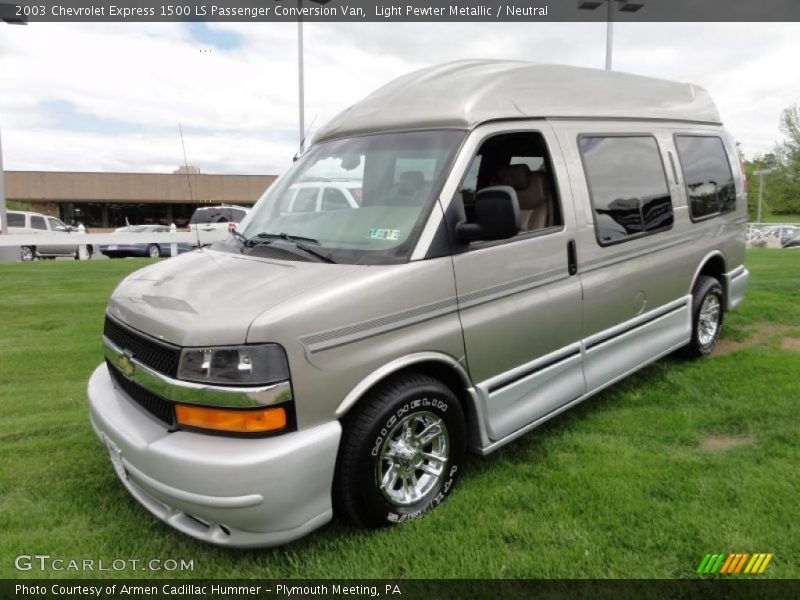Light Pewter Metallic / Neutral 2003 Chevrolet Express 1500 LS Passenger Conversion Van