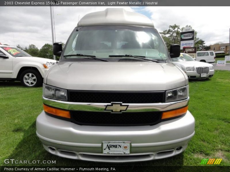 Light Pewter Metallic / Neutral 2003 Chevrolet Express 1500 LS Passenger Conversion Van