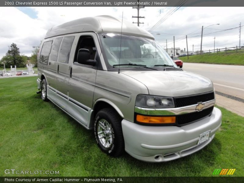 Light Pewter Metallic / Neutral 2003 Chevrolet Express 1500 LS Passenger Conversion Van