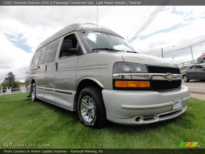 Light Pewter Metallic / Neutral 2003 Chevrolet Express 1500 LS Passenger Conversion Van