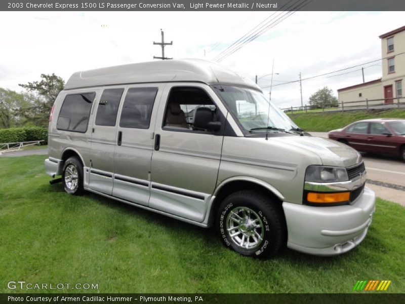 Light Pewter Metallic / Neutral 2003 Chevrolet Express 1500 LS Passenger Conversion Van