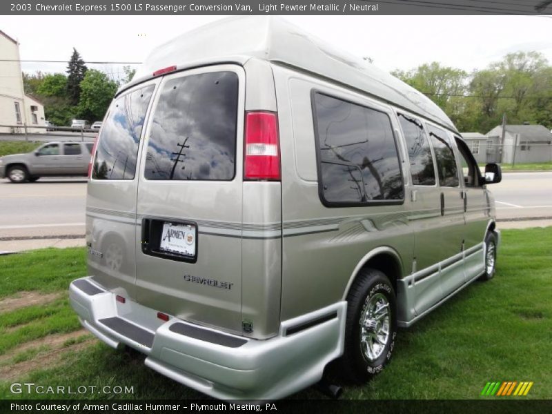 Light Pewter Metallic / Neutral 2003 Chevrolet Express 1500 LS Passenger Conversion Van