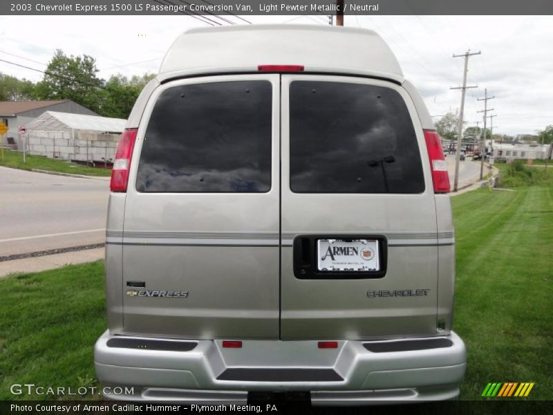 Light Pewter Metallic / Neutral 2003 Chevrolet Express 1500 LS Passenger Conversion Van