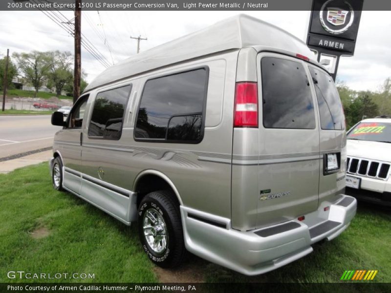 Light Pewter Metallic / Neutral 2003 Chevrolet Express 1500 LS Passenger Conversion Van