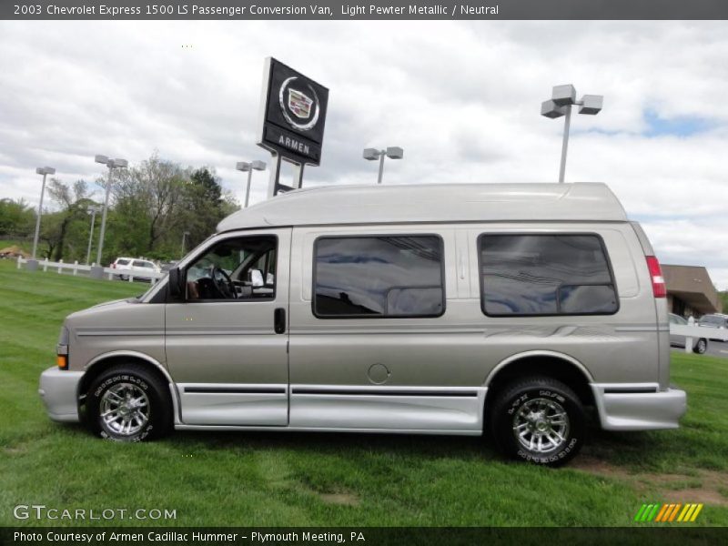 Light Pewter Metallic / Neutral 2003 Chevrolet Express 1500 LS Passenger Conversion Van