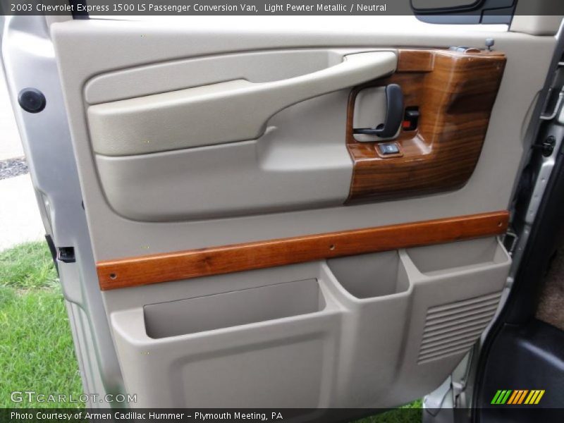 Light Pewter Metallic / Neutral 2003 Chevrolet Express 1500 LS Passenger Conversion Van