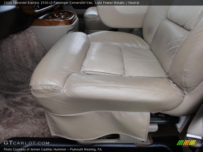 Light Pewter Metallic / Neutral 2003 Chevrolet Express 1500 LS Passenger Conversion Van