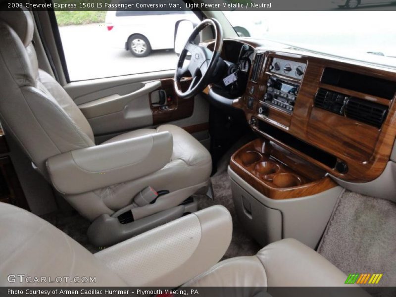 Light Pewter Metallic / Neutral 2003 Chevrolet Express 1500 LS Passenger Conversion Van