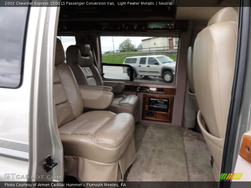 Light Pewter Metallic / Neutral 2003 Chevrolet Express 1500 LS Passenger Conversion Van
