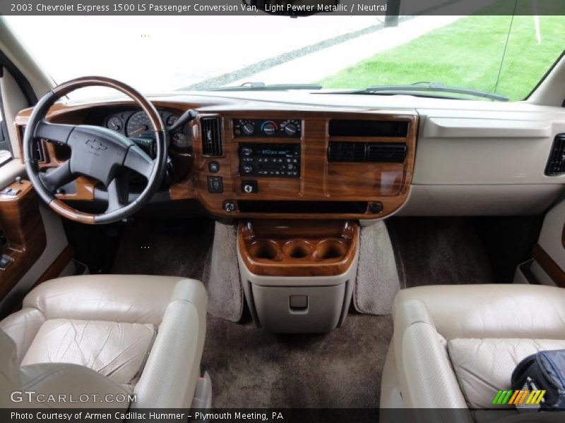 Dashboard of 2003 Express 1500 LS Passenger Conversion Van