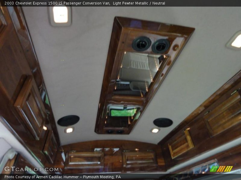 Light Pewter Metallic / Neutral 2003 Chevrolet Express 1500 LS Passenger Conversion Van