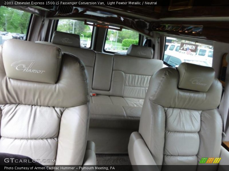 Light Pewter Metallic / Neutral 2003 Chevrolet Express 1500 LS Passenger Conversion Van