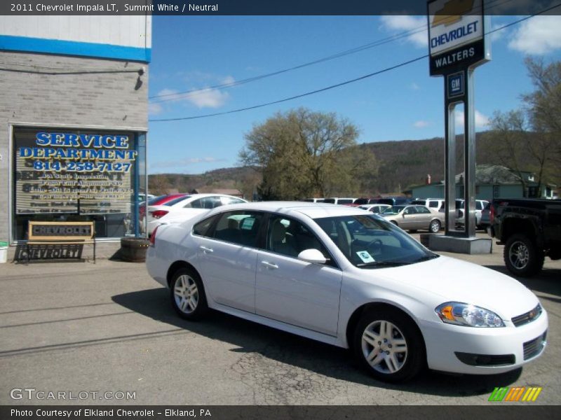 Summit White / Neutral 2011 Chevrolet Impala LT