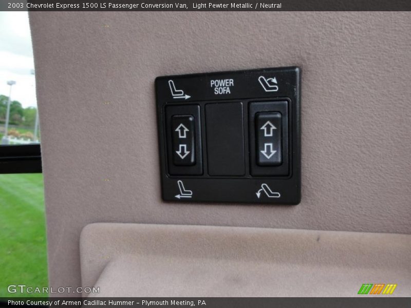 Light Pewter Metallic / Neutral 2003 Chevrolet Express 1500 LS Passenger Conversion Van