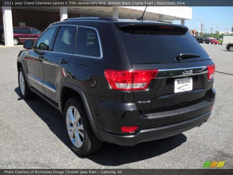 Brilliant Black Crystal Pearl / Black/Dark Olive 2011 Jeep Grand Cherokee Laredo X 70th Anniversary 4x4