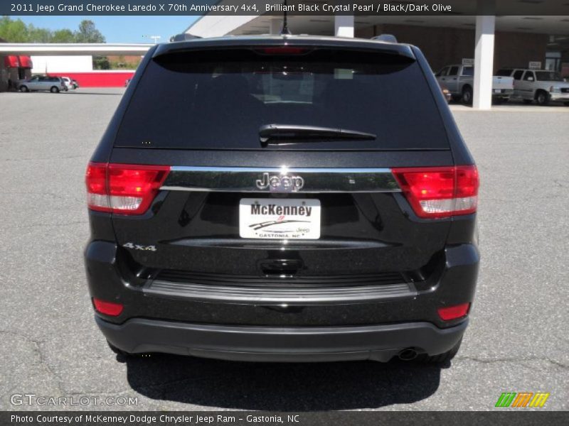 Brilliant Black Crystal Pearl / Black/Dark Olive 2011 Jeep Grand Cherokee Laredo X 70th Anniversary 4x4