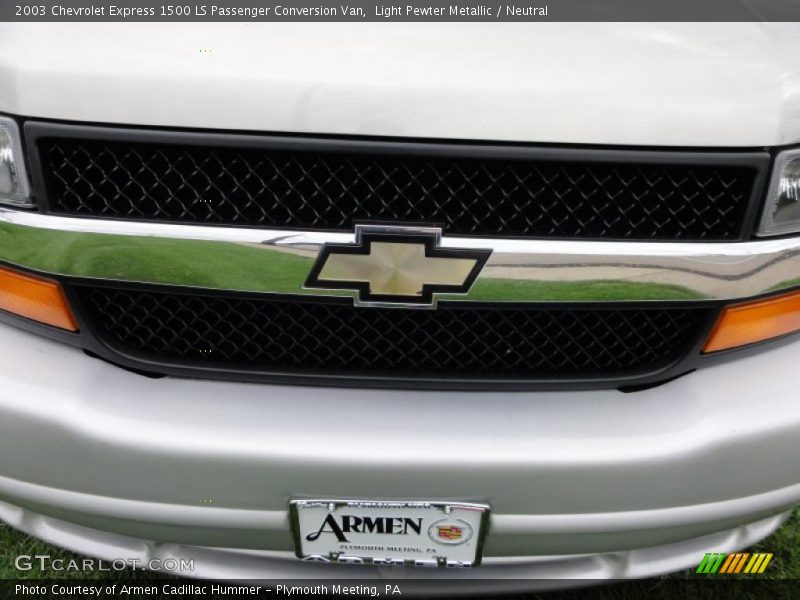 Light Pewter Metallic / Neutral 2003 Chevrolet Express 1500 LS Passenger Conversion Van