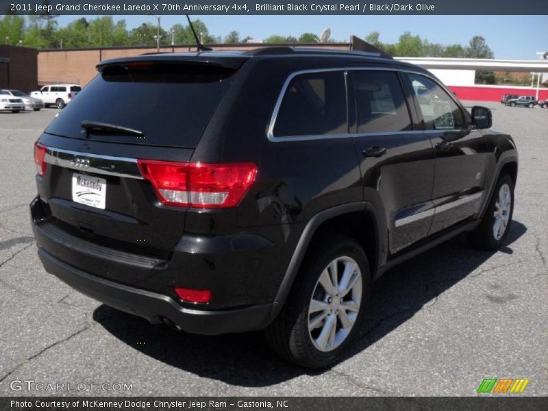 Brilliant Black Crystal Pearl / Black/Dark Olive 2011 Jeep Grand Cherokee Laredo X 70th Anniversary 4x4