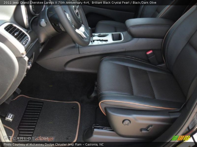  2011 Grand Cherokee Laredo X 70th Anniversary 4x4 Black/Dark Olive Interior