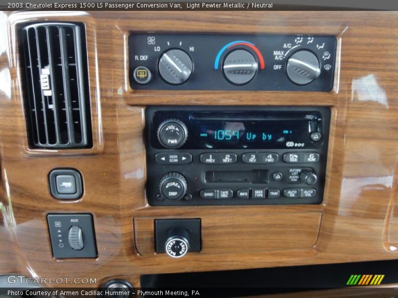 Light Pewter Metallic / Neutral 2003 Chevrolet Express 1500 LS Passenger Conversion Van